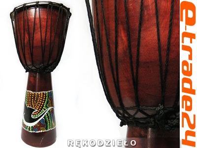 Bębenek Bongos Djembe Instrument BĘBEN Drewno 50cm