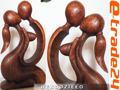 Piekna Rzeźba Drewno 80cm Super prezent Rękodzieło