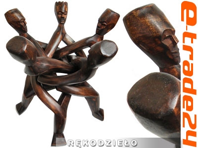 Rzeźba z Afryki UNITY Symbol Jedności Rękodzieło XL
