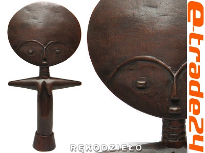Rzeźba Piękna Drewniana Figurka Aszanti - Afryka