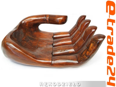 Efektowna Rzeźba z Drewna Suar Dłoń RĘKA 40cm XXL
