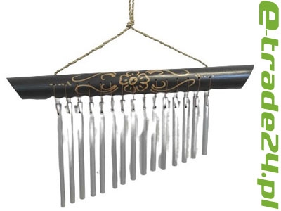 Dzwonek Wietrzny Bambus + 15 tonowe rurki metal Gong