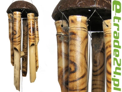 Dzwonek Bambusowy Gong wietrzny - BAMBUS 30/80cm w2