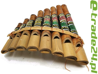 FLETNIA z Bambusa Instrument 8-tonowy Rękodzieło kolor