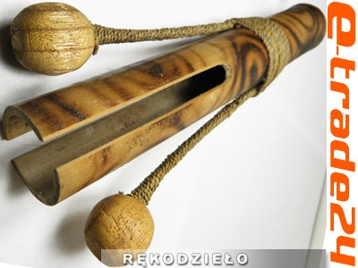 KLEKOTKA Instrument z Bambusa Marakas Rękodzieło