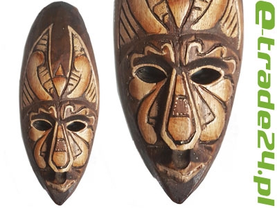 Rzeźba Maska Etniczna Drewno TUBYLEC Orient 20cm