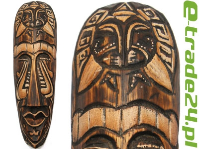 Rzeźba Maska Etniczna Drewno TUBYLEC Orient 30cm