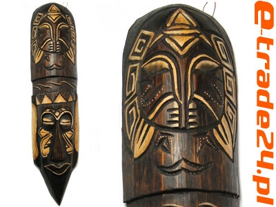 Maska TUBYLEC Rzeźba z Drewna Rękodzieło 50cm