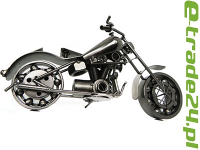 Motocykl Metalowy Chopper Cruiser Model na Prezent 26cm
