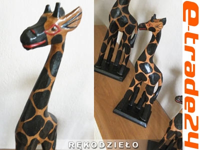 Figurka Rzeźba Żyrafy ŻYRAFA 80cm Rękodzieło